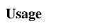 Usage